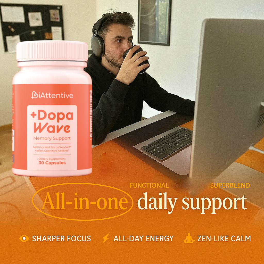 Give Your Brain The Dopamine Boost It Needs to Stay Focused, Organized, and Alert… Every. Single. Day.