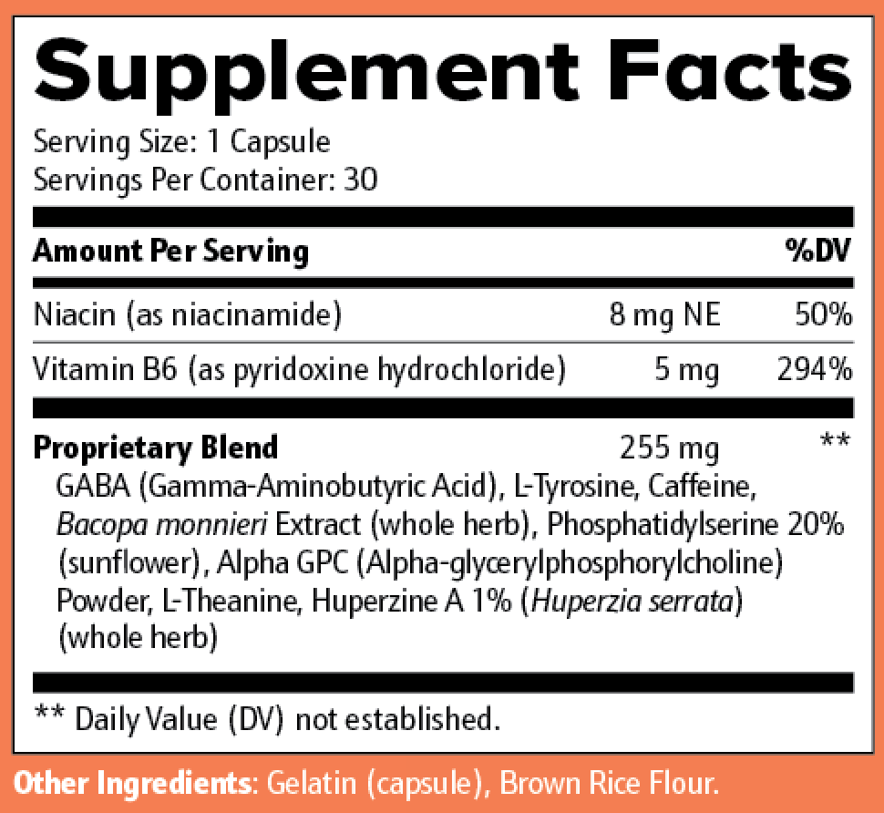 Give Your Brain The Dopamine Boost It Needs to Stay Focused, Organized, and Alert… Every. Single. Day.